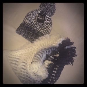 Knit Beanie and Knit Infinity Scarf